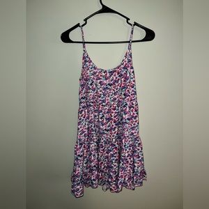 dELiA*s Purple Flower Open Back Dress